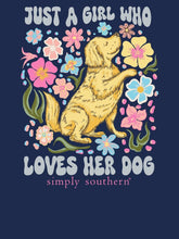 Load image into Gallery viewer, Simply Southern Short Sleeve Tee--LOVEDOG--Navy
