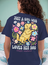 Load image into Gallery viewer, Simply Southern Short Sleeve Tee--LOVEDOG--Navy
