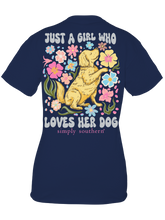 Load image into Gallery viewer, Simply Southern Short Sleeve Tee--LOVEDOG--Navy
