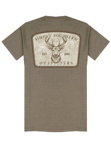 Simply Southern Men's Short Sleeve Tee--Buck--Deserththr