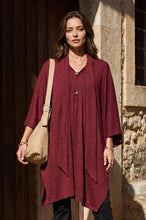 Load image into Gallery viewer, Glitz--Dear Scarlet Plus Size Flowy Poncho Top

