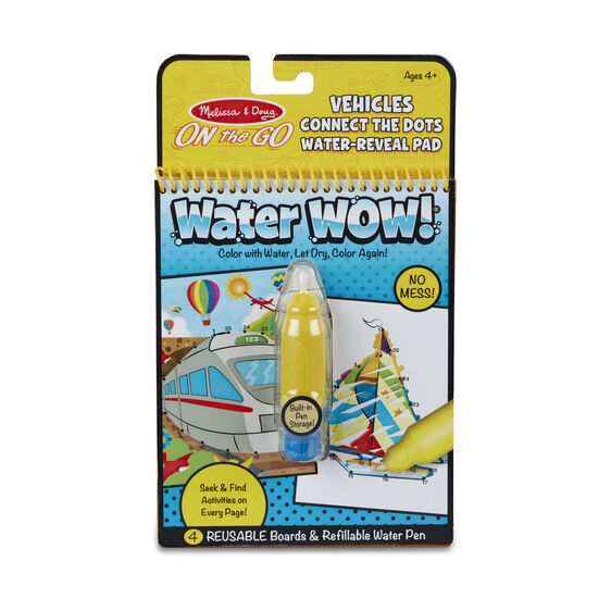 Melissa and Doug- Water Wow Connect The Dots- Vehicles