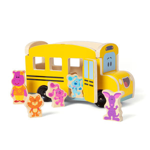 Blue's Clues & You! Wooden Pull-Back School Bus