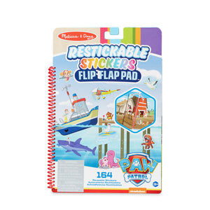 Melissa and Doug- PAW Patrol Restickable Stickers Flip-Flap Pad - Adventure Bay