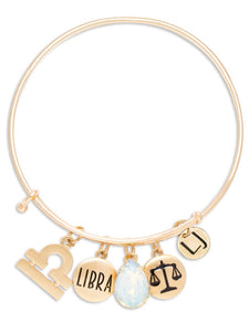 LIBRA HOROSCOPE CHARM BRACELET