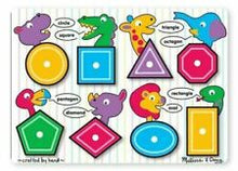 Load image into Gallery viewer, Melissa and Doug- Shapes Peg Puzzle
