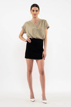 Load image into Gallery viewer, SHOULDER LINE LACE WOVEN TOP Light Olive
