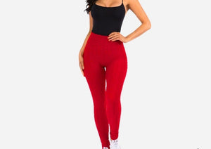 Tik Tok Brazilian Leggings- Red