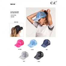 Load image into Gallery viewer, Tie Dye Ponytail Cap
