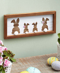 Cottontail Family Plaque