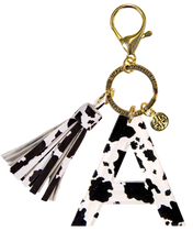 Load image into Gallery viewer, Simply Southern Initial Charm --Cow Print
