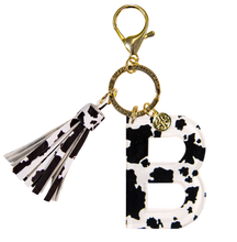 Load image into Gallery viewer, Simply Southern Initial Charm --Cow Print
