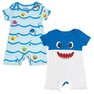 2-Pack Baby Rompers--"Baby Shark"