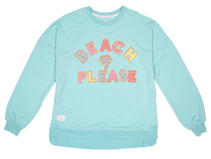 Simply Southern Sparkle Letter Pullover--Beach