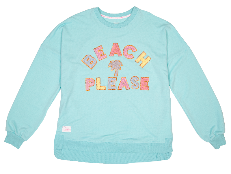 Simply Southern Sparkle Letter Pullover--Beach