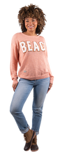 Load image into Gallery viewer, Simply Southern Sparkle Letter &quot;Beach&quot; Sweater
