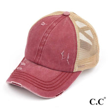 Load image into Gallery viewer, C.C Pony Cap-With Criss Crossed Elastic Band
