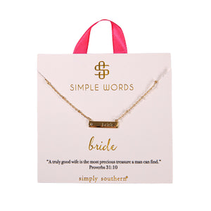 Simply Southern Simple Words Necklaces