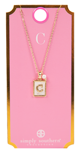 Simply Southern Initial Tile Necklaces