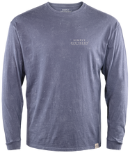 Load image into Gallery viewer, Men&#39;s Long Sleeve Simply Color Long Sleeve Tee--Deer--Indigo
