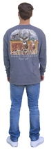 Load image into Gallery viewer, Men&#39;s Long Sleeve Simply Color Long Sleeve Tee--Deer--Indigo
