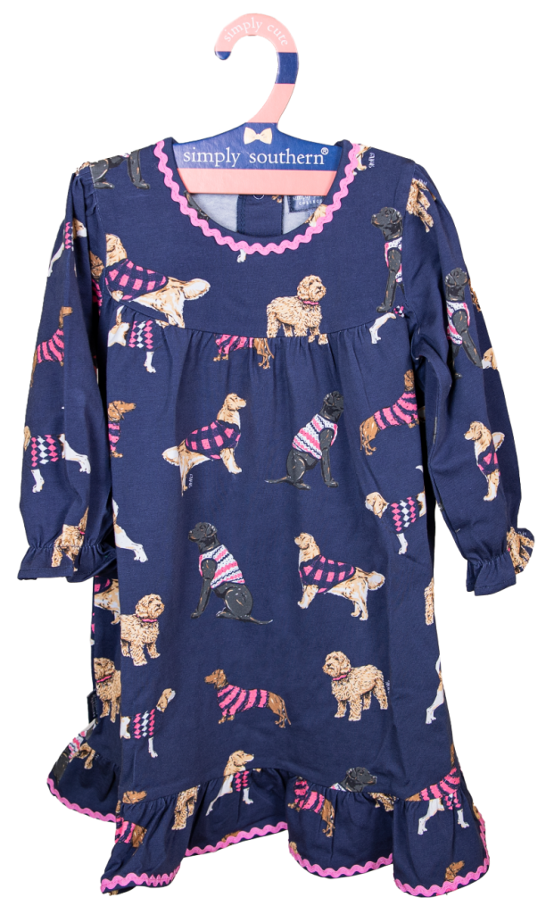 Simply Southern Trim Dress-Dog