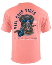 Load image into Gallery viewer, Simply Southern Men&#39;s Unisex Short Sleeve Tee-FISHDOG--Shrimp
