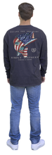 Load image into Gallery viewer, Men&#39;s Long Sleeve Simply Color Long Sleeve Tee--USAFISH--RAVEN
