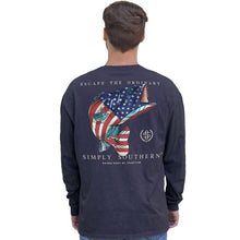 Load image into Gallery viewer, Men&#39;s Long Sleeve Simply Color Long Sleeve Tee--USAFISH--RAVEN
