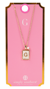 Simply Southern Initial Tile Necklaces