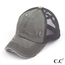 Load image into Gallery viewer, C.C Pony Cap-With Criss Crossed Elastic Band
