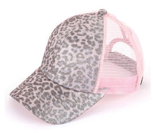 Load image into Gallery viewer, Leopard Print &quot;CC&quot; Pony Tail Cap
