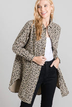 Load image into Gallery viewer, Jodifl Animal Print Distressed Jacket
