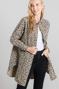 Jodifl Animal Print Distressed Jacket