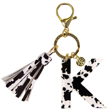 Load image into Gallery viewer, Simply Southern Initial Charm --Cow Print
