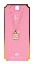 Load image into Gallery viewer, Simply Southern Initial Tile Necklaces
