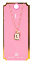 Load image into Gallery viewer, Simply Southern Initial Tile Necklaces
