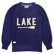 Load image into Gallery viewer, Classic Terry Crew Neck Pullover--Lake--Navy
