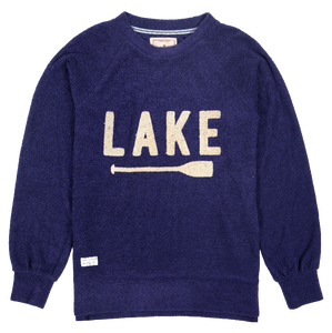 Classic Terry Crew Neck Pullover--Lake--Navy