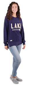 Classic Terry Crew Neck Pullover--Lake--Navy