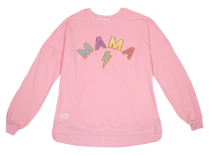 Simply Southern Sparkle Letter Pullover--Mama