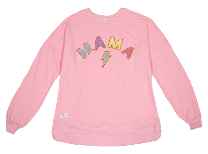 Simply Southern Sparkle Letter Pullover--Mama