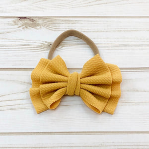 Elastic Headband with Bow