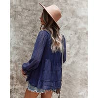 Tiered Navy Top