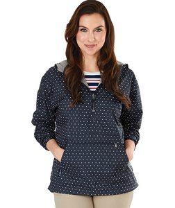 Charles River--Women's Chatham Anoram-Polka Dot-Navy/White