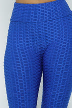 Load image into Gallery viewer, Booty Lifting &quot;Tik Tok&quot; Popcorn Leggings--Royal
