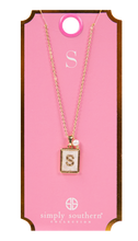 Load image into Gallery viewer, Simply Southern Initial Tile Necklaces
