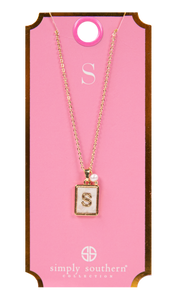 Simply Southern Initial Tile Necklaces