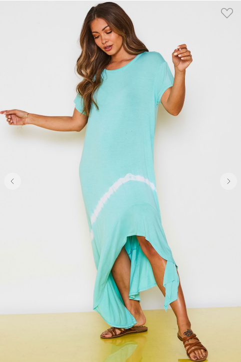 Fantastic Fawn- High/Low Dress- Mint