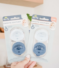 Load image into Gallery viewer, Sweetie Soother Neutral Orthodontic Pacifier Sets- Blue
